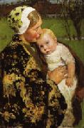 Gari-Julius Melchers Motherhood USA oil painting artist